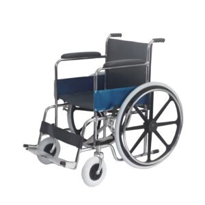 Silla de ruedas importada PVC llanta PU Lona Negra